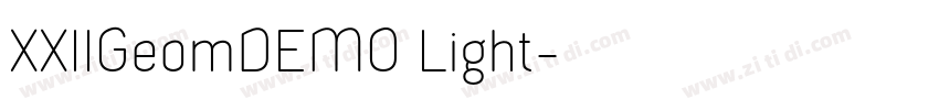XXIIGeomDEMO Light字体转换